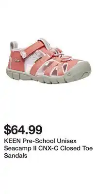 Mark's KEEN Pre-School Unisex Seacamp II CNX-C Closed Toe Sandals offer