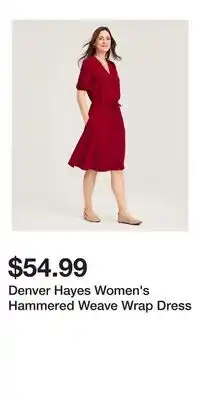 Mark's Denver Hayes Women's Hammered Weave Wrap Dress offer