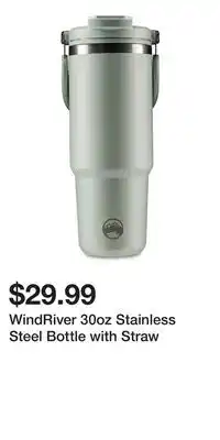 Mark's WindRiver 30oz Stainless Steel Bottle with Straw offer