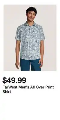 Mark's FarWest Men's All Over Print Shirt offer