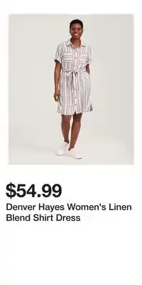 Mark's Denver Hayes Women's Linen Blend Shirt Dress offer