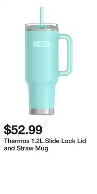 Mark's Thermos 1.2L Slide Lock Lid and Straw Mug offer