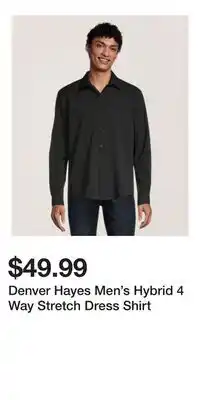 Mark's Denver Hayes Men's Hybrid 4 Way Stretch Dress Shirt offer