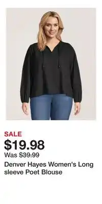 Mark's Denver Hayes Women's Long sleeve Poet Blouse offer