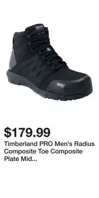 Mark's Timberland PRO Men's Radius Composite Toe Composite Plate Mid Height Athletic Work Boots offer