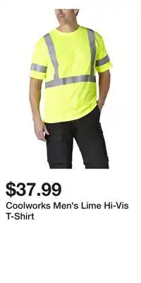 Mark's Coolworks Men's Lime Hi-Vis T-Shirt offer