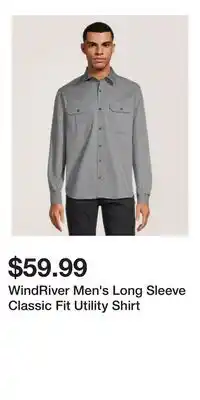 Mark's WindRiver Men's Long Sleeve Classic Fit Utility Shirt offer