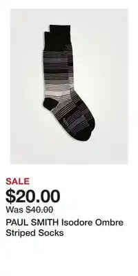 Holt Renfrew PAUL SMITH Isodore Ombre Striped Socks offer