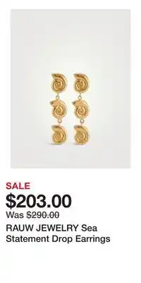 Holt Renfrew RAUW JEWELRY Sea Statement Drop Earrings offer