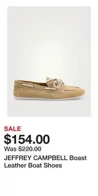 Holt Renfrew JEFFREY CAMPBELL Boast Leather Boat Shoes offer