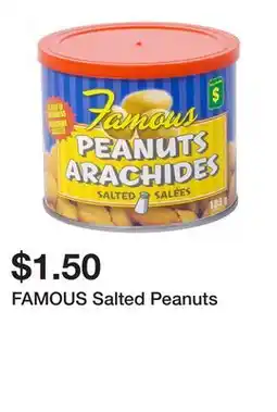 Dollarama FAMOUS Salted Peanuts offer