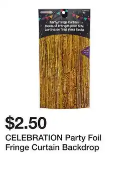 Dollarama CELEBRATION Party Foil Fringe Curtain Backdrop offer