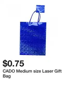 Dollarama CADO Medium size Laser Gift Bag offer