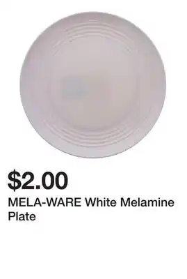 Dollarama MELA-WARE White Melamine Plate offer