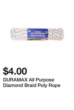 Dollarama DURAMAX All Purpose Diamond Braid Poly Rope offer