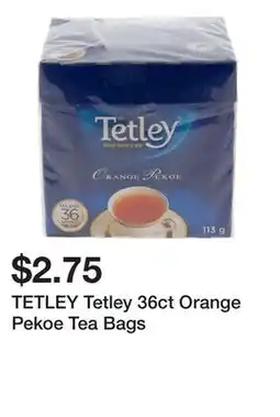 Dollarama TETLEY Tetley 36ct Orange Pekoe Tea Bags offer