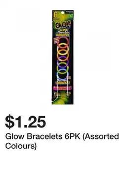 Dollarama Glow Bracelets 6PK (Assorted Colours) offer