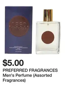 Dollarama PREFERRED FRAGRANCES Men's Perfume (Assorted Fragrances) offer