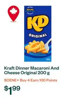 Voilà Kraft Dinner Macaroni And Cheese Original 200 g offer