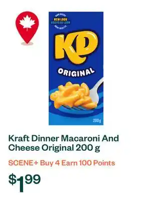Voilà Kraft Dinner Macaroni And Cheese Original 200 g offer
