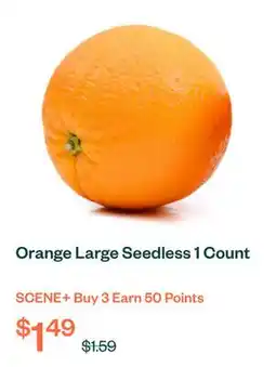 Voilà Orange Large Seedless 1 Count offer