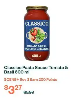 Voilà Classico Pasta Sauce Tomato & Basil 600 ml offer