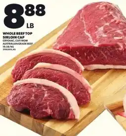 Loblaws Whole beeftop sirloin cap offer