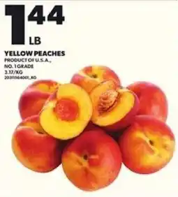 Loblaws Yellow peaches offer