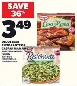 Loblaws Dr. Oetker ristorante or casa di mama pizza offer