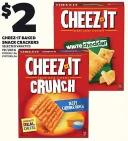 Loblaws Cheez-it baked snack crackers offer