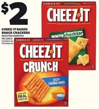 Loblaws Cheez-it baked snack crackers offer