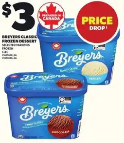 Loblaws Breyers classic frozen dessert offer