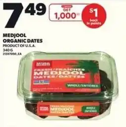 Loblaws Medjool organic dates offer
