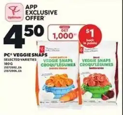 Loblaws PC veggie snaps offer