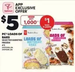 Loblaws PC loads of bars offer
