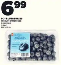 Loblaws PC blueberries offer