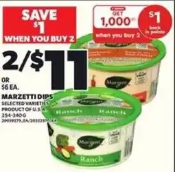 Loblaws Marzetti dips offer