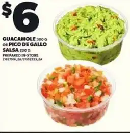 Loblaws Guacamole or pico de gallo salsa offer