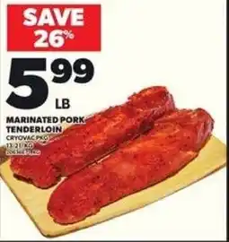 Loblaws Marinated pork tenderloin offer