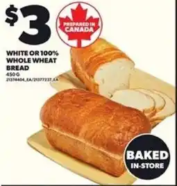 Loblaws White or 100% whole wheat bread offer