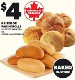 Loblaws Kaiser or panini rolls offer