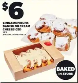 Loblaws Cinnamon buns danish or cream cheese iced offer