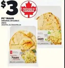 Loblaws PC naan offer