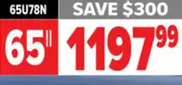 2001 Audio Video Hisense 65 ULED 144Hz MINI-LED offer