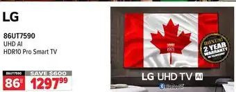 2001 Audio Video UHD AI HDR10 Pro Smart TV offer