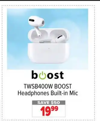 2001 Audio Video TWSB400W - HPHONE IN-EAR NOISE CANCELLING offer