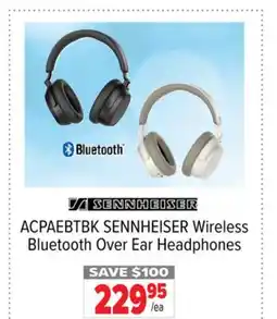 2001 Audio Video ACPAEBTBK SENNHEISER Wireless Bluetooth Over Ear Headphones offer