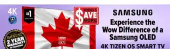 2001 Audio Video QN65S95D SAMSUNG 65 4K TIZEN OS SMART TV offer