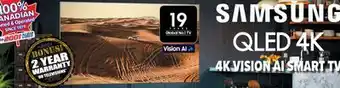 2001 Audio Video SAMSUNG 55 QLED 4K VISION AI SMART TV offer
