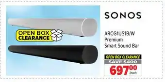 2001 Audio Video SONOS Premium Smart Sound Bar offer